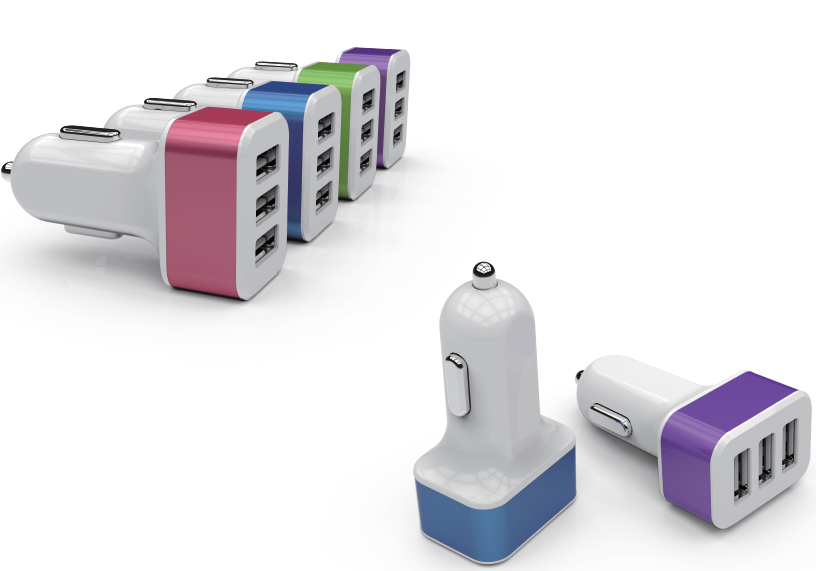 3USB Car Charger 4.4A